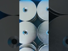 آهنرباهای سفارشی دایره گرد بزرگتر نئودیمیم دائمی N45 شکل حلقه قوی