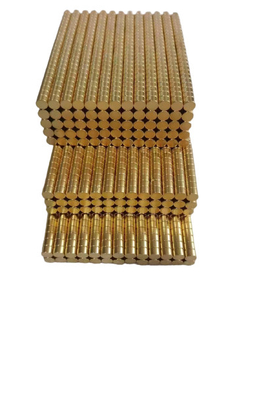 خرید آهنرباهای نئودیمیوم N38 N50 زمین نادر آهنربای دائمی NdFeB پوشش طلا سفارشی ویژه online manufacture