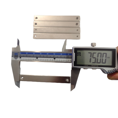 خرید مغناطیس های دائمی نیودیمیوم N42 قوی و طولانی بلوک F75x10x3 با دو سوراخ ضد غرق online manufacture