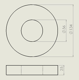 خرید ماندگار حلقه مایع حلقه دائمی مگنت 150mm X 100mm x 25mm online manufacture